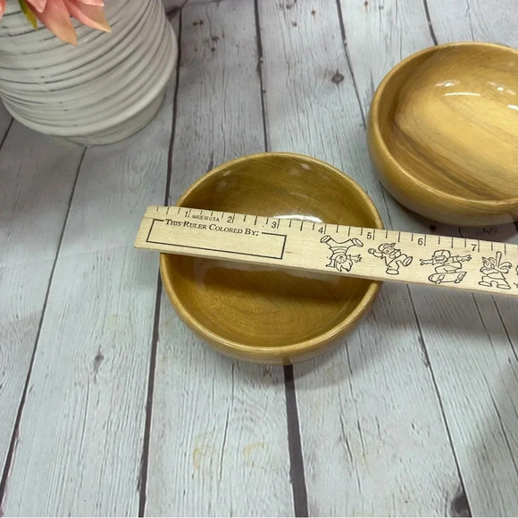 hand turned oregon myrtlewood wooden bowl set of 2 myrtle craft studio - Picture 4 of 7